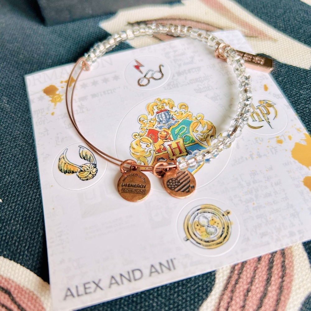 Alex and Ani Harry Potter Beaded Charm Bracelet Rose Gold NIB - Picture 5 of 10